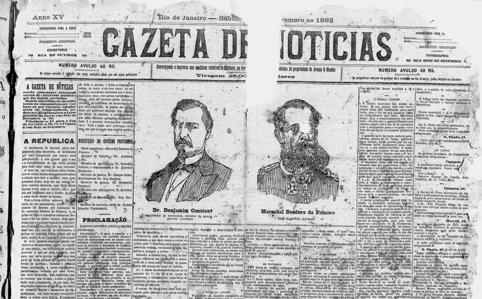 Capa do Gazeta de Notícias