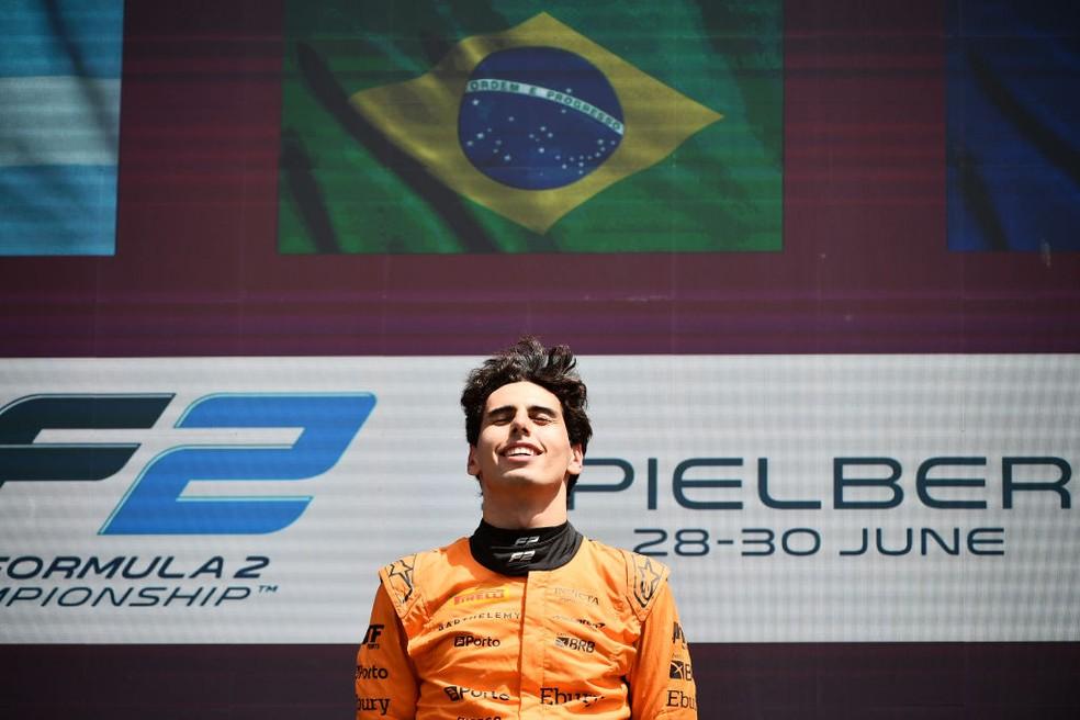 Gabriel Bortoleto venceu a etapa da Áustria da F2