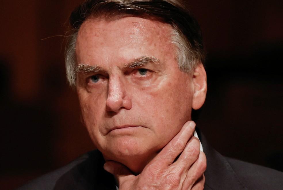 O ex-presidente Jair Bolsonaro no Teatro Municipal de SP