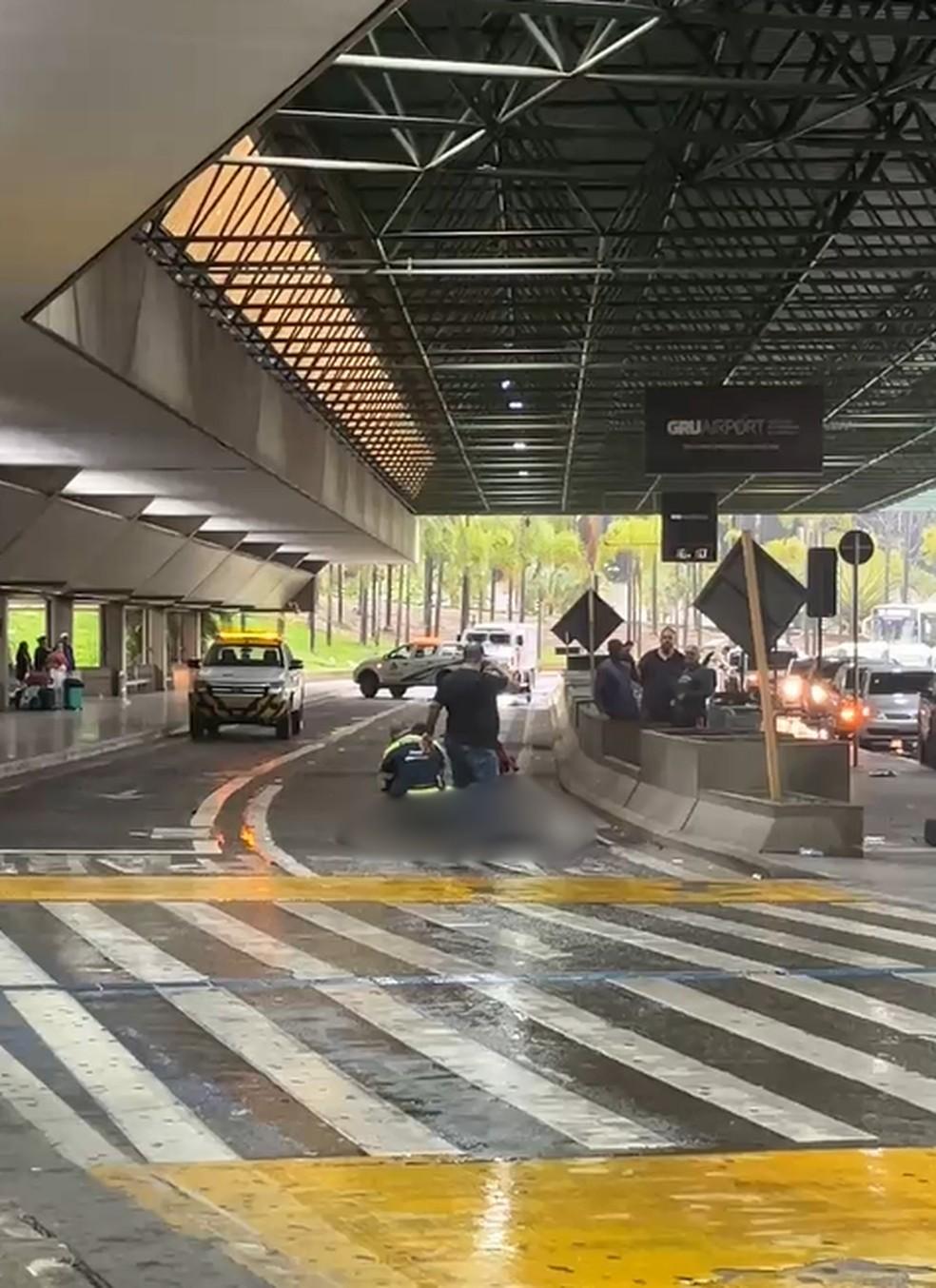 Homem é morto no Aeroporto Internacional de SP.