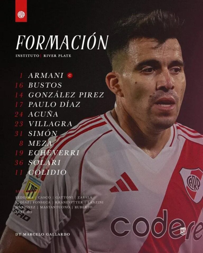 River Plate Enfrenta Instituto com Novas Estratégias: Formação Confirmada