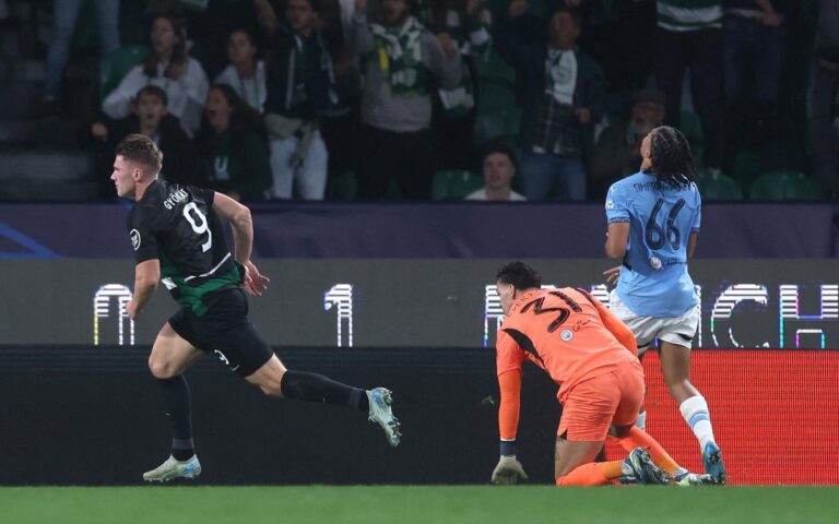 Gyökeres brilha e Sporting goleia Manchester City na Champions League