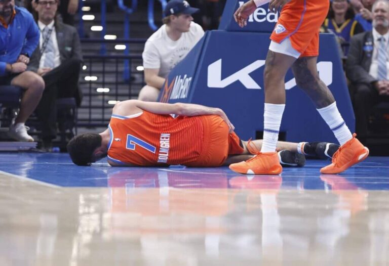 Lesão de Chet Holmgren preocupa Oklahoma City Thunder durante derrota para Warriors