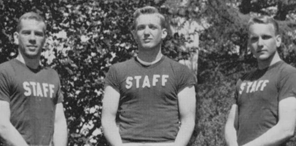 Donald Trump com amigos de faculdade