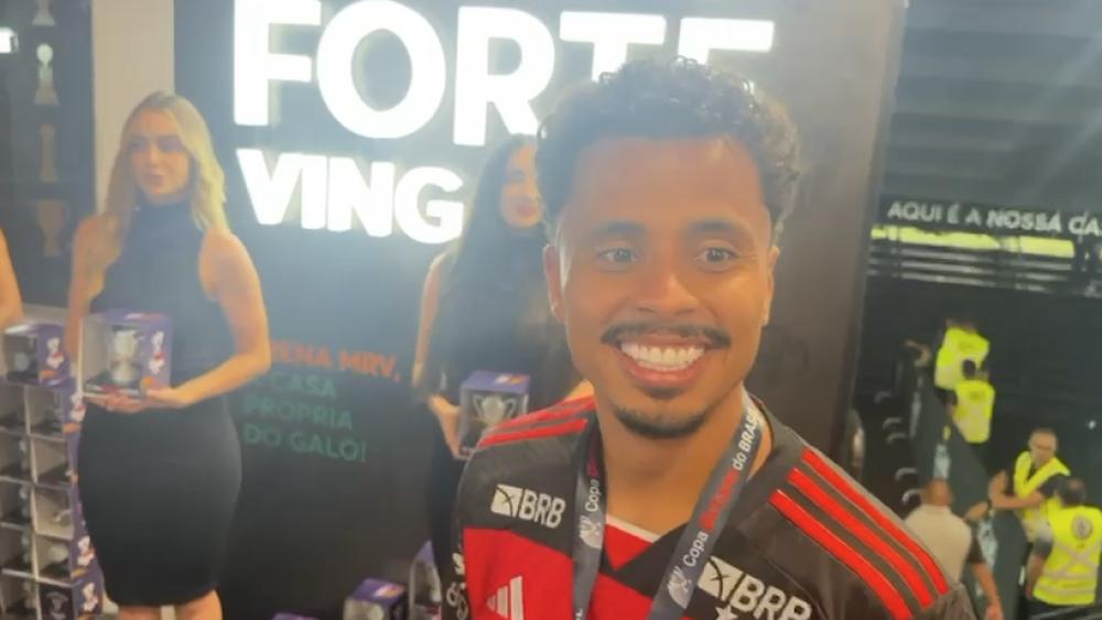 Allan, do Flamengo, fala sobre conquista do título da Copa do Brasil na Arena MRV.