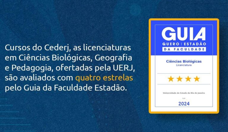 Educação a Distância: Cursos do Cederj Recebem Quatro Estrelas pelo Guia da Faculdade Estadão