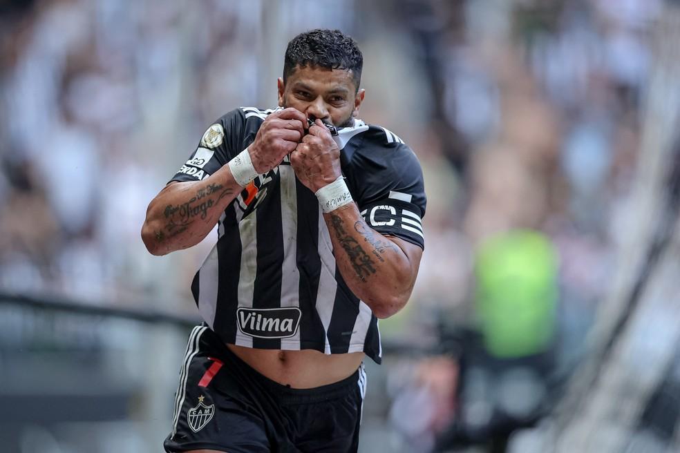 Hulk comemora o gol pelo Atlético-MG diante do Vasco