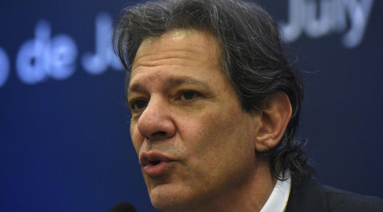 Ministro da Fazenda, Fernando Haddad, no Rio de Janeiro.