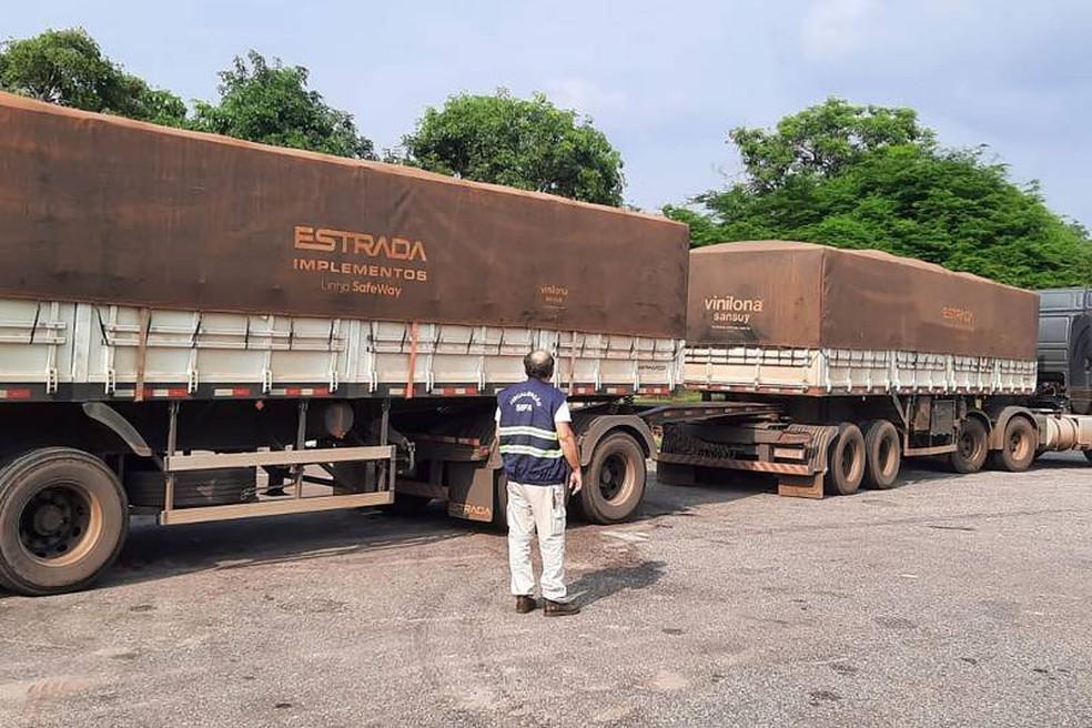 Carga foi fiscalizada em Conceição do Araguaia, no sul do Pará.