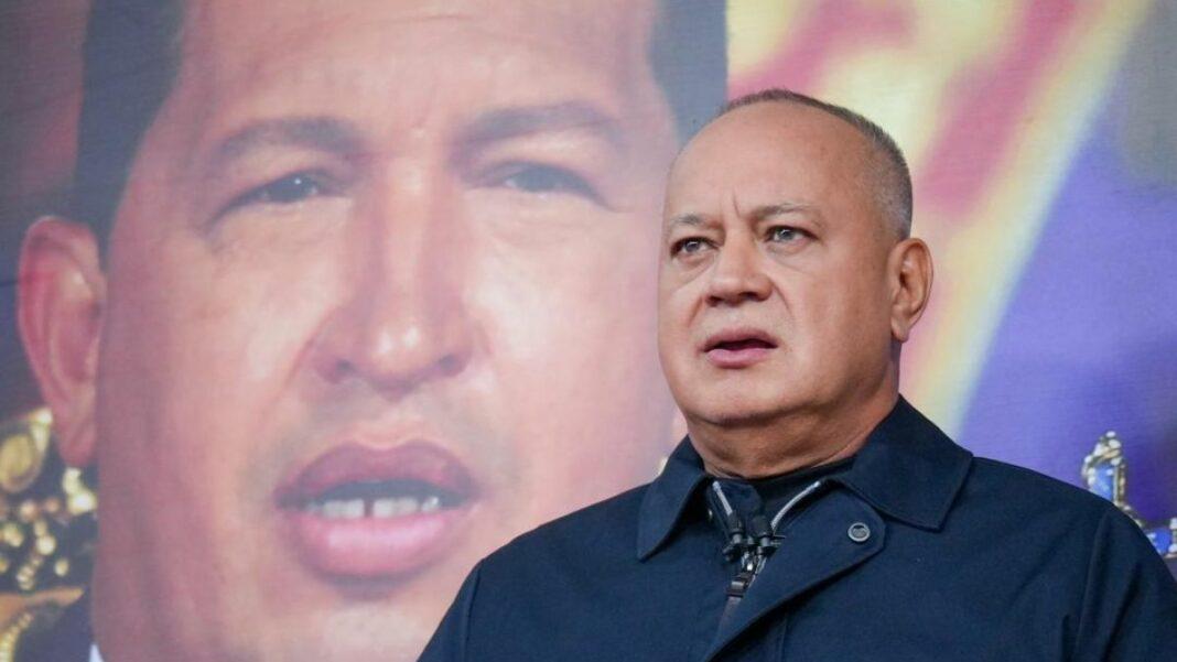 Diosdado Cabello agradecendo o apoio da Nicarágua a Venezuela.