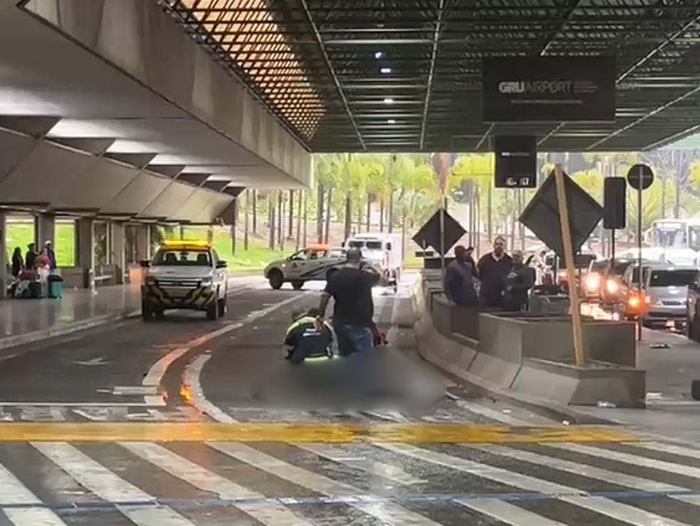 Homem é morto no Aeroporto Internacional de SP.