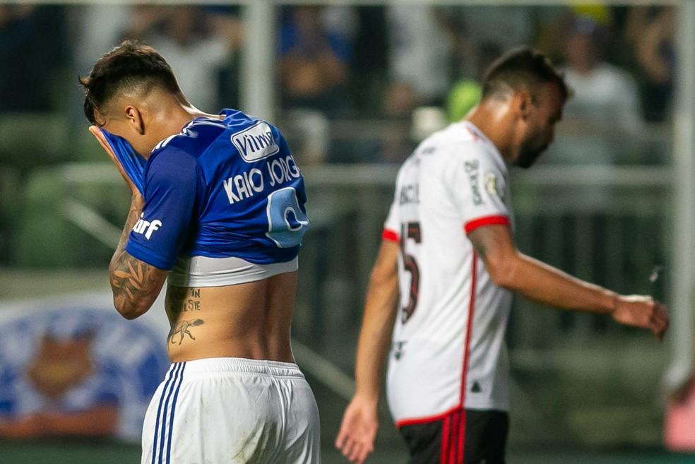 Kaio Jorge, do Cruzeiro, lamenta chance perdida