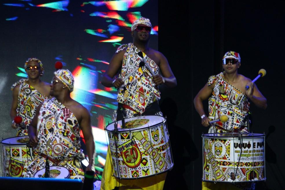 Ilê Aiyê se apresentando no Afropunk 2024