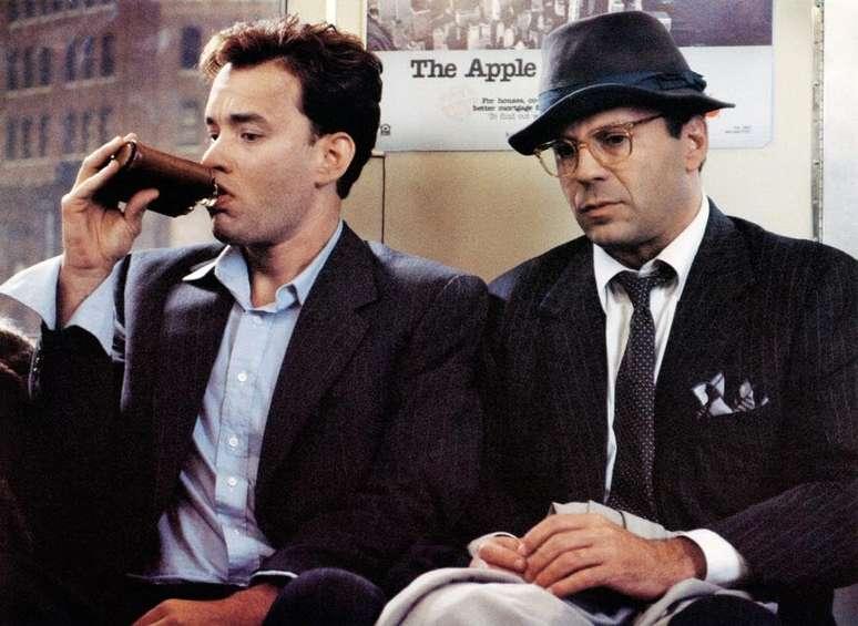 Tom Hanks e Bruce Willis em 'A Fogueira das Vaidades'