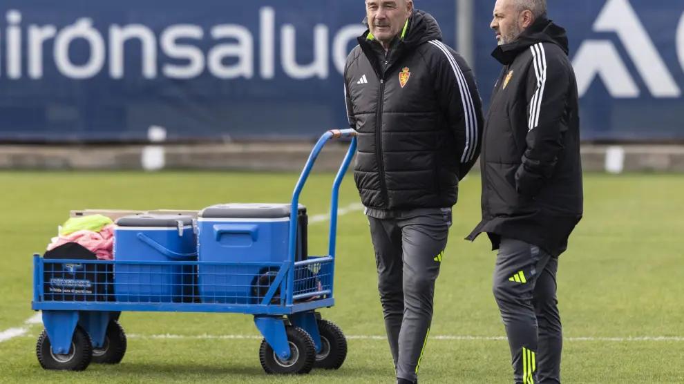 Entrenamento do Real Zaragoza na Cidade Deportiva