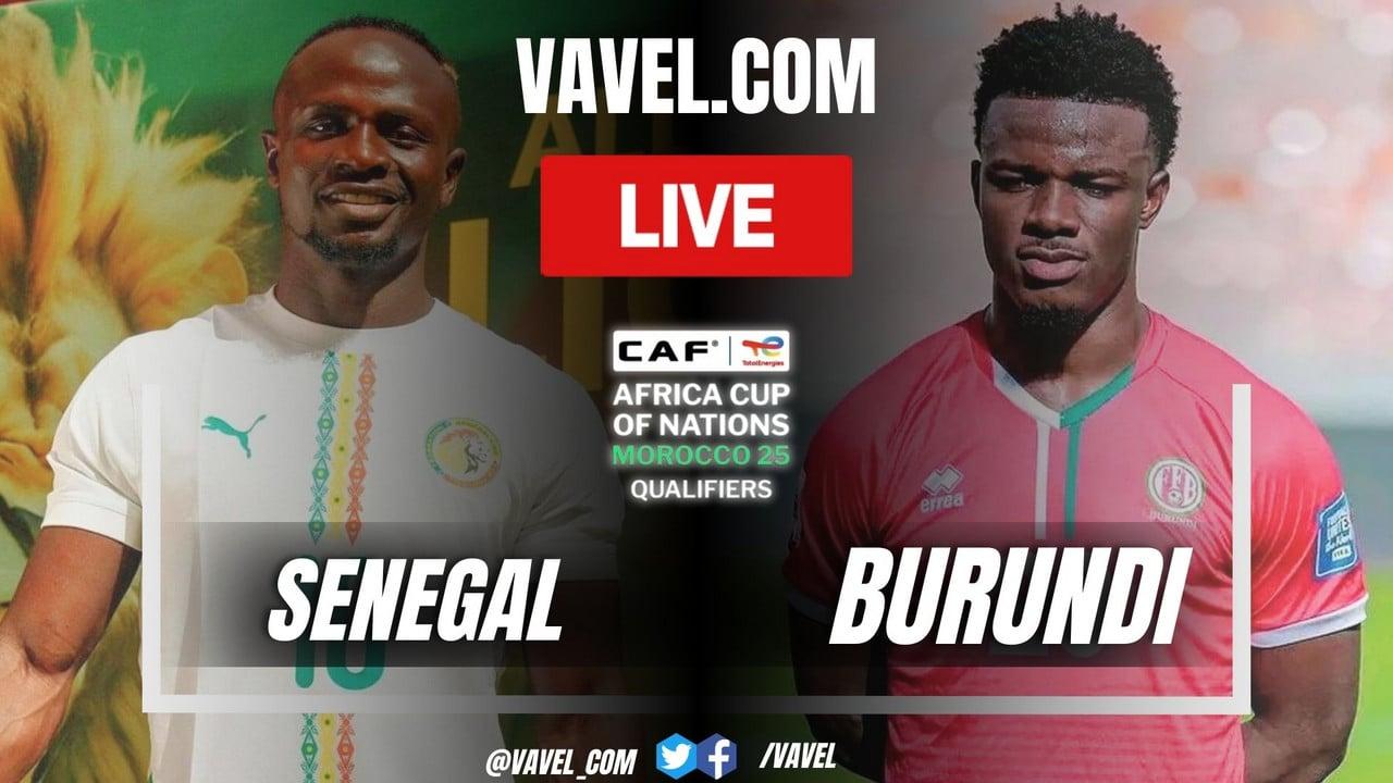 Goals and highlights of Senegal 2-0 Burundi in the African Cup of Nations