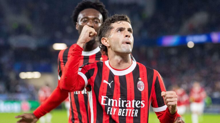 Christian Pulisic brilha e leva o AC Milan à vitória na Champions League