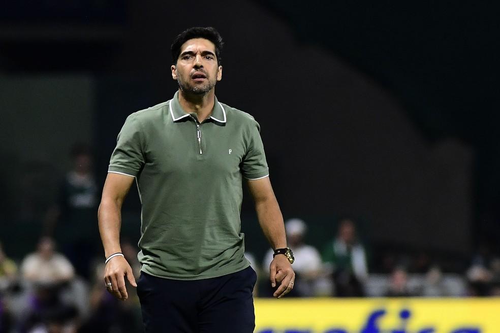 Abel Ferreira, técnico do Palmeiras, contra o Botafogo