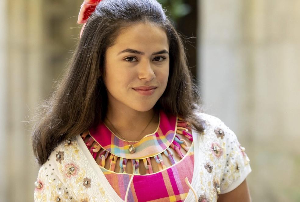 Maísa Silva em seu papel como vilã na novela Garota do Momento
