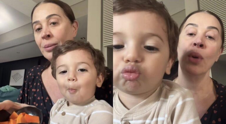 Claudia Raia Compartilha Momento Fofo com seu Filho Luca em Vídeo