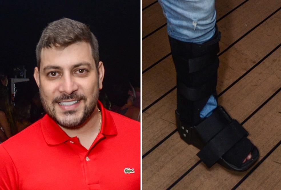 Caio Afiune após acidente