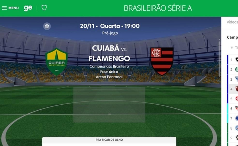 Cuiabá x Flamengo minuto a minuto