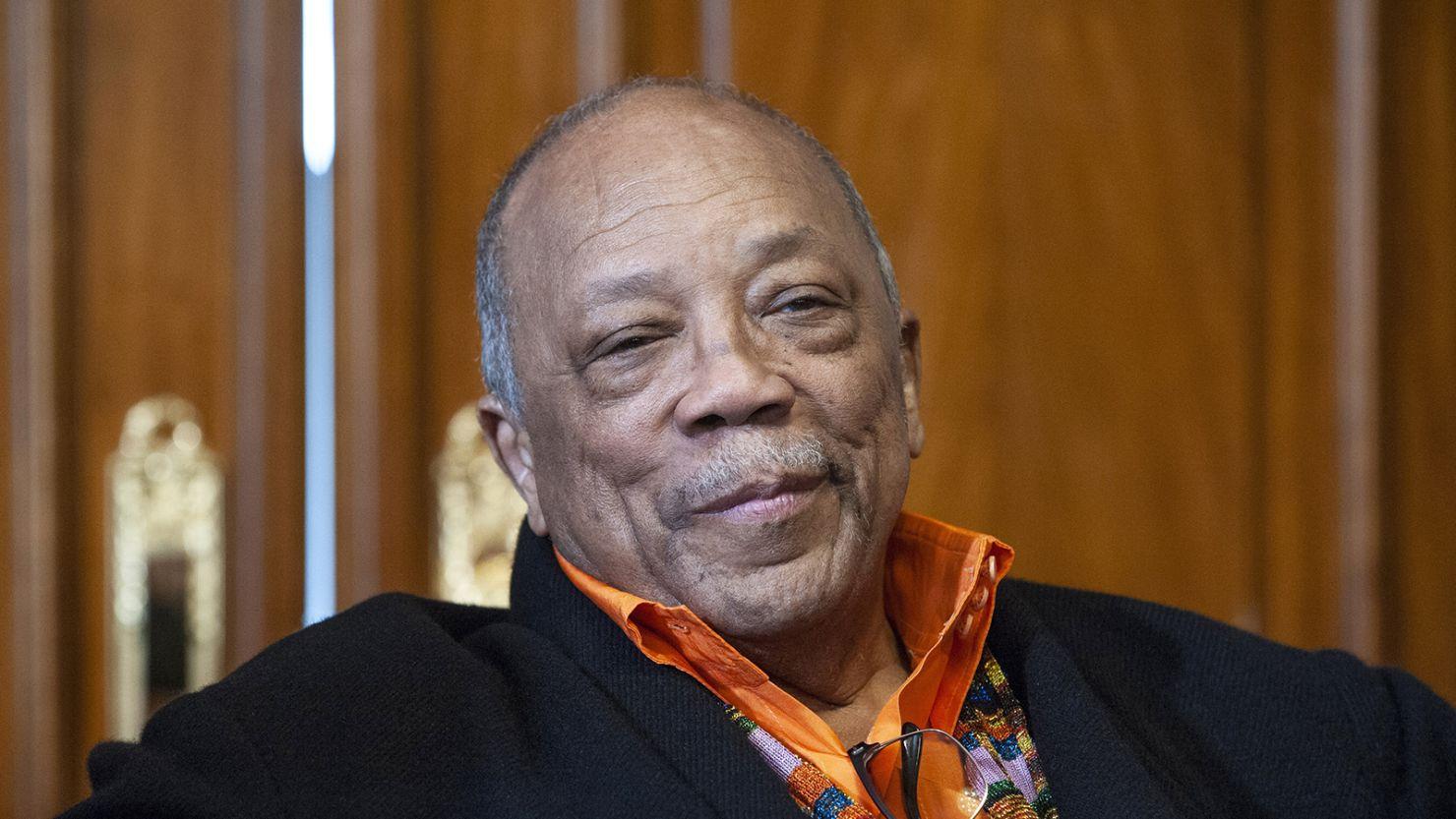 Quincy Jones em Roma, Itália, em 11 de julho de 2018.