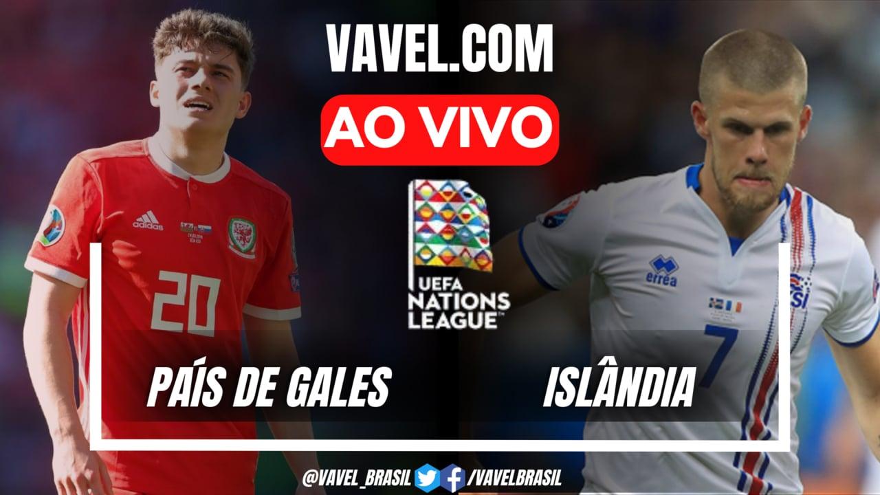 País de Gales x Islândia AO VIVO hoje na UEFA Nations League (0-0)