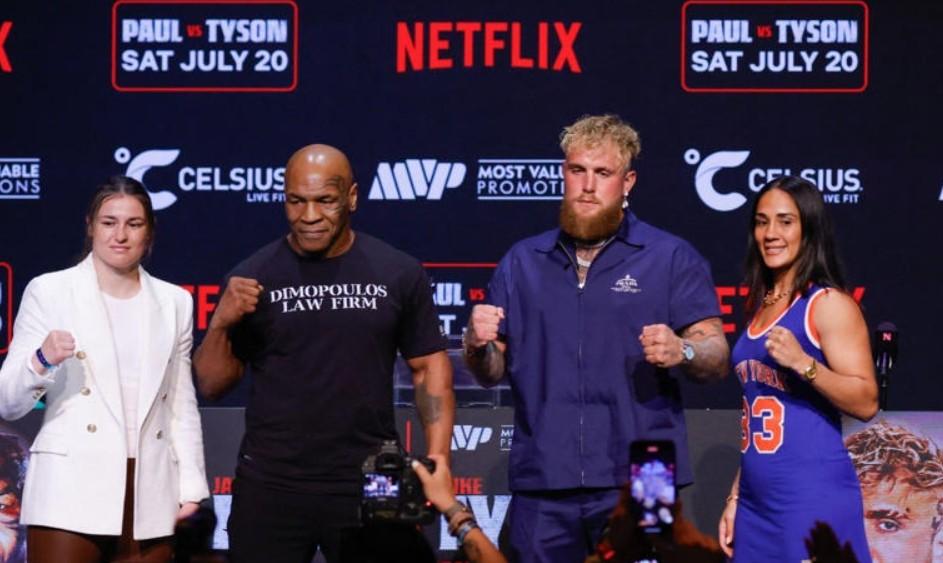 Mike Tyson vai enfrentar Jake Paul em luta transmitida pela Netflix.