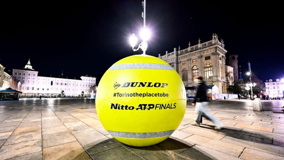 Piazza Castello durante o Blue carpet & Media Day do Nitto ATP Finals 2024 em Turim, Itália