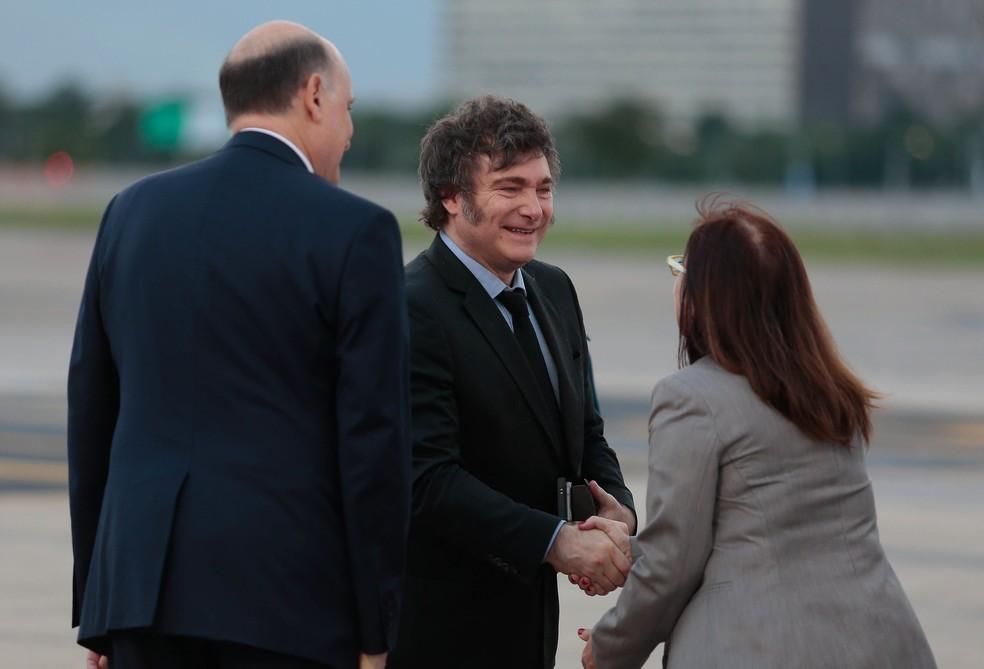 Chegada do Presidente da Argentina, Javier Milei