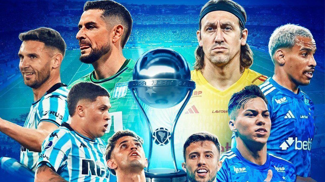 Cartaz da Conmebol para a final da Copa Sul-Americana entre Cruzeiro e Racing