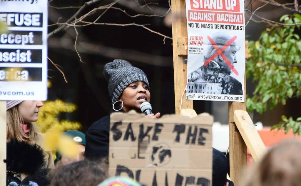 Protesto contra Trump em 2016