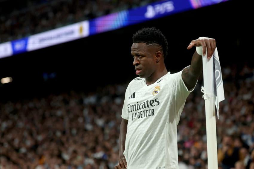 Vini Jr. em ação pelo Real Madrid contra o Borussia Dortmund