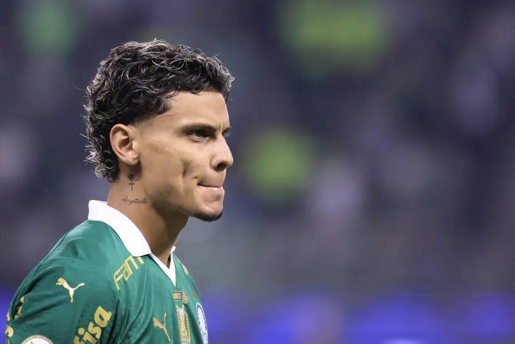 Richard Rios, jogador do Palmeiras, durante partida contra o Vitória