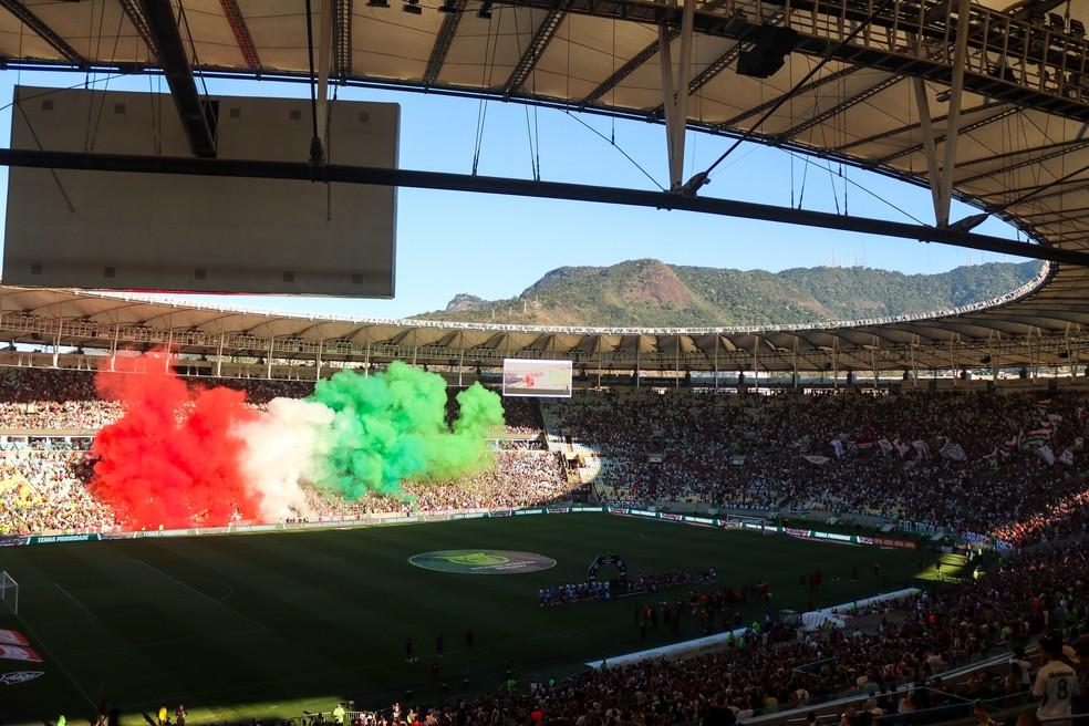 Torcida no Maracanã em Fluminense x Bahia