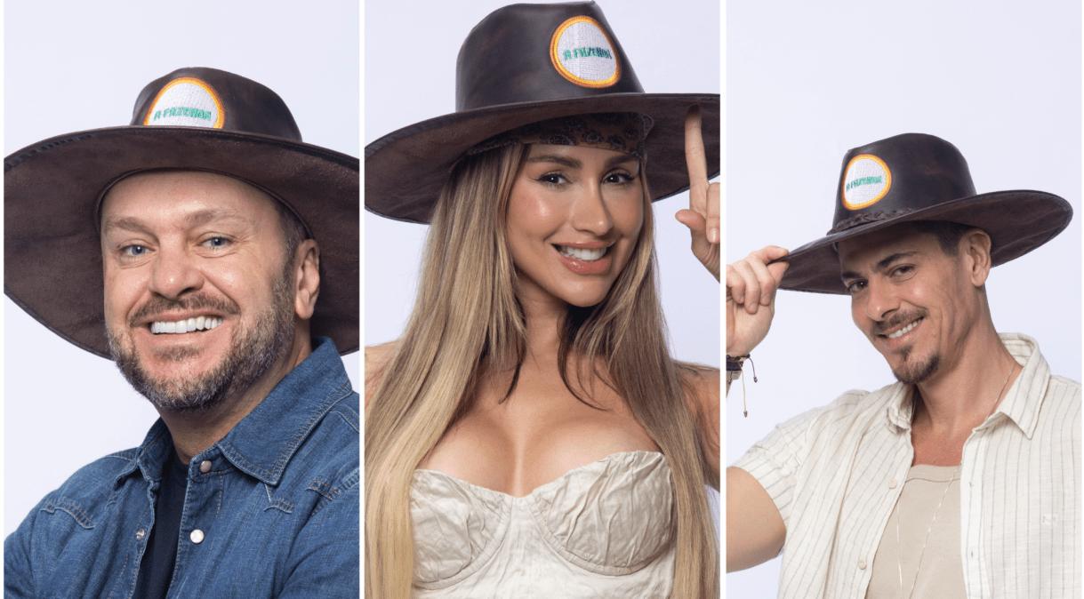 Albert Bressan, Babi Muniz e Sacha Bali estão na Roça