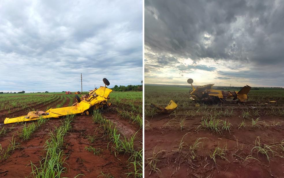 Avião cai em fazenda de Quirinópolis, Goiás