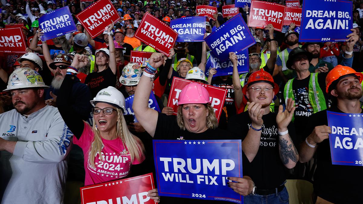 Apoio de apoiadores de Trump em Pittsburgh