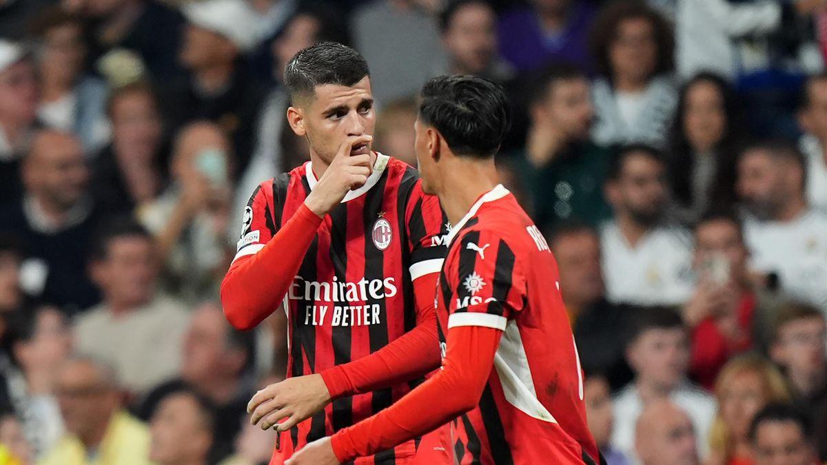 Real Madrid em ação contra AC Milan