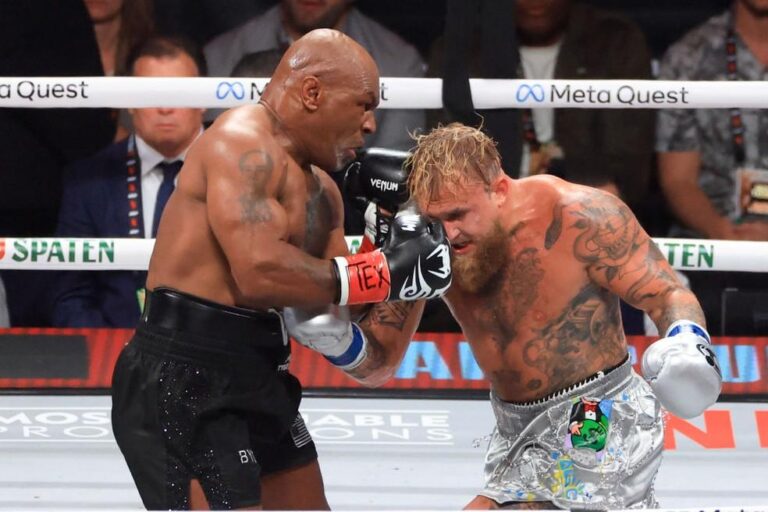 Mike Tyson é derrotado por Jake Paul e a luta movimenta milhares na internet