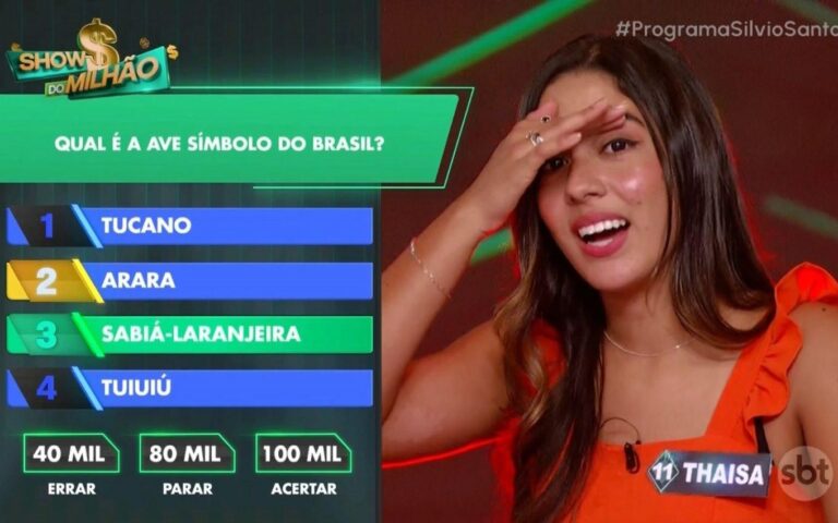 Participante do Show do Milhão erra pergunta e surpreende a todos com resposta inusitada