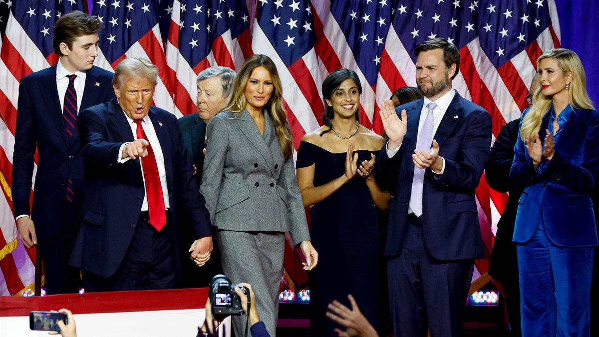 Família Trump celebra a vitória