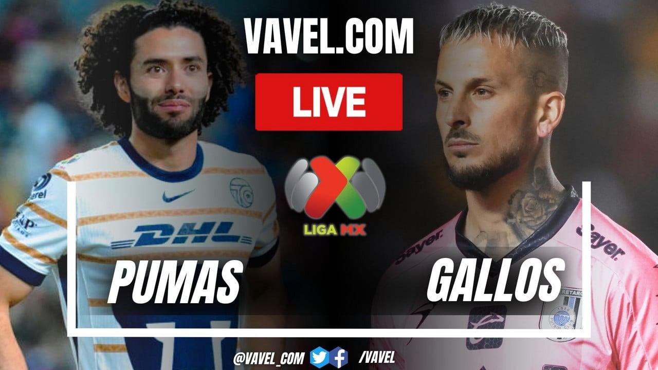 Gols e Resumo da Vitória do Pumas 2-0 sobre o Querétaro na Liga MX