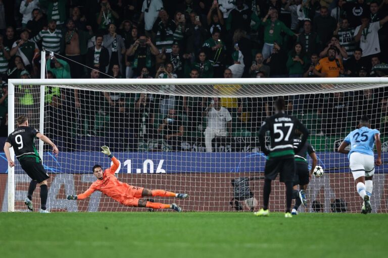 Gyökeres brilha e Sporting vence Manchester City de forma impressionante na Champions League