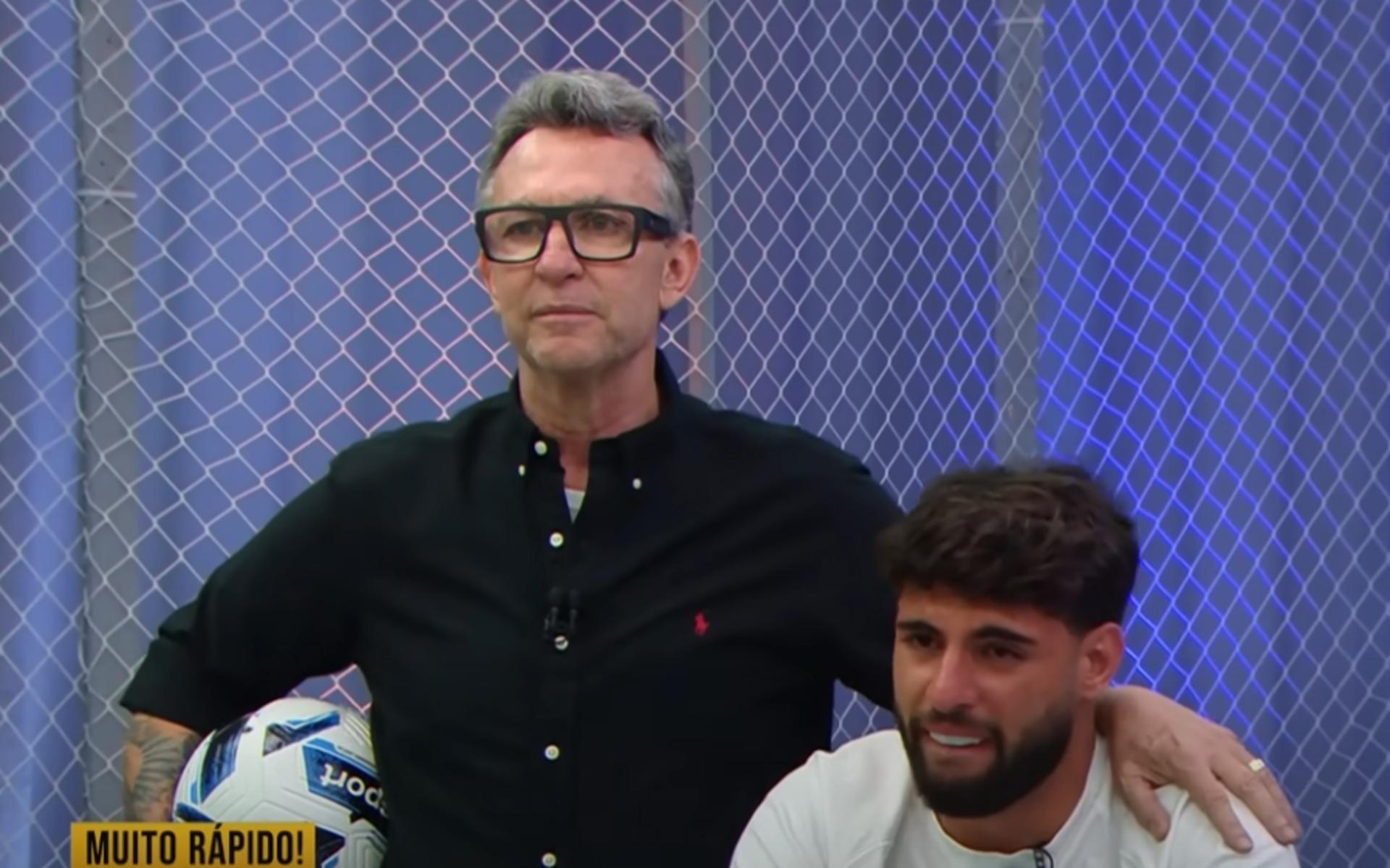 Yuri Alberto chora ao vivo no programa do Craque Neto