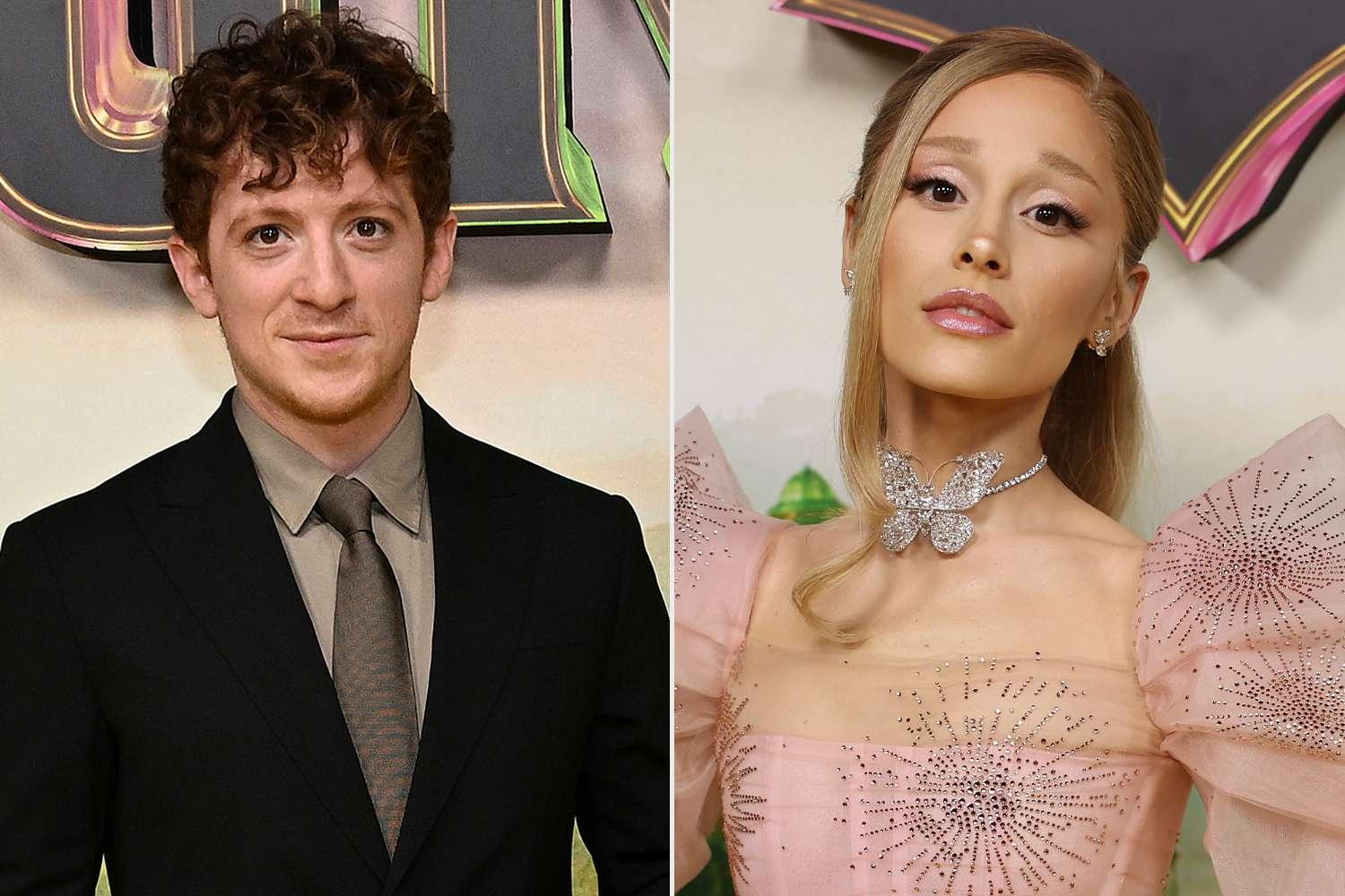 Ariana Grande e Ethan Slater na estreia de Wicked em Sydney