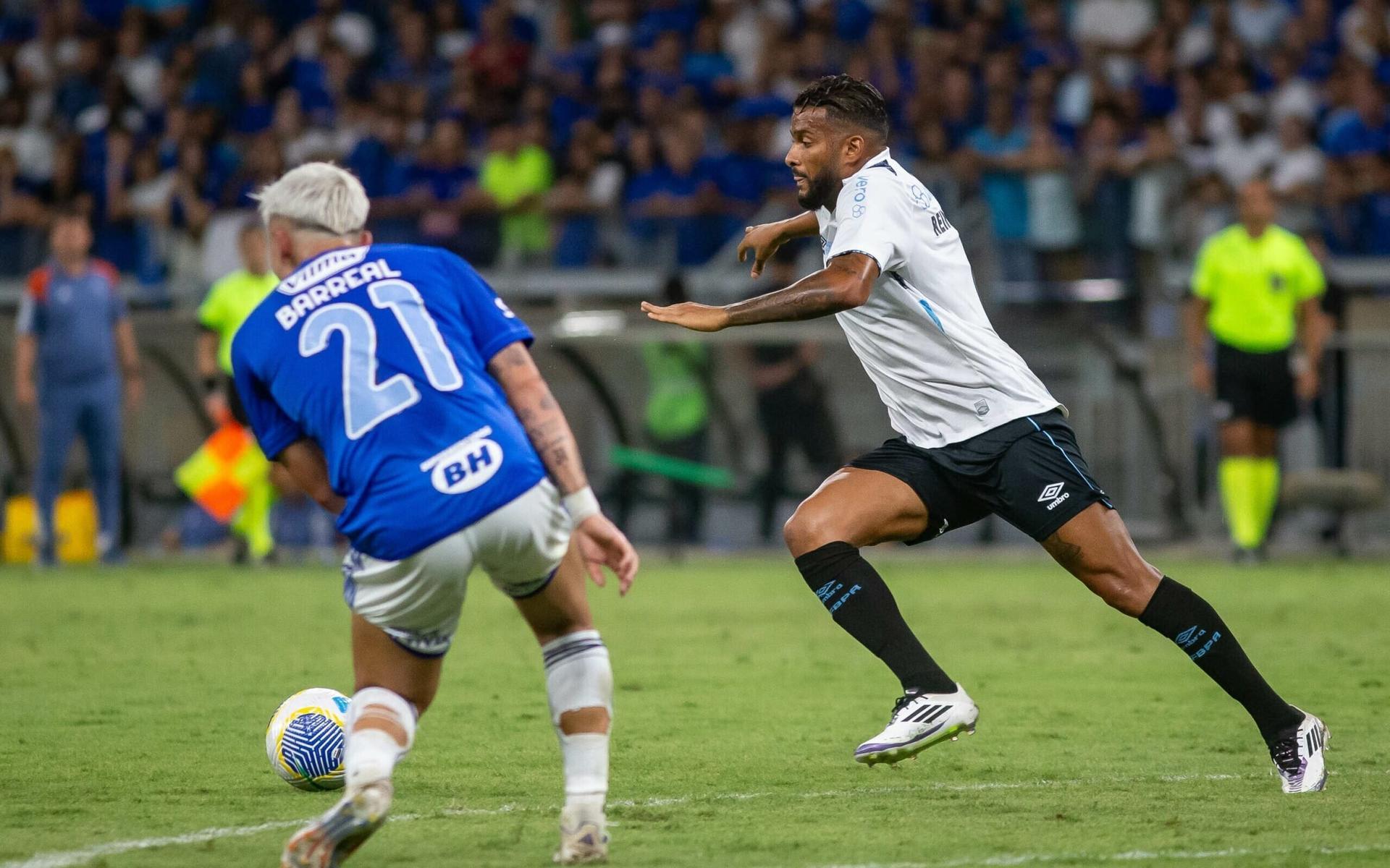 Resultados do futebol: Cruzeiro 1 x 1 Grêmio no Mineirão.