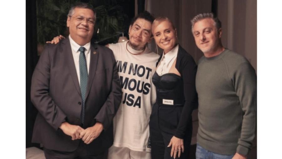 Flavio Dino, Whindersson Nunes, Angélica e Luciano Huck em '50 & Uns'