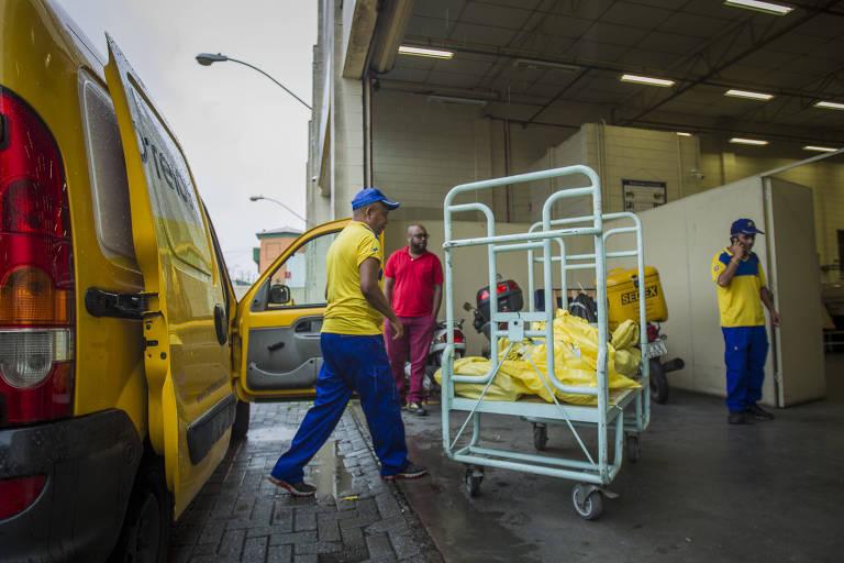 Cenário de trabalho da equipe dos Correios